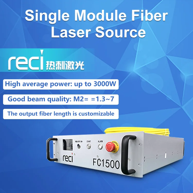 Factory Direct Sale Reci Laser Source 1KW 1.5KW 2KW 3KW Laser Source Reci Fiber Laser Generator