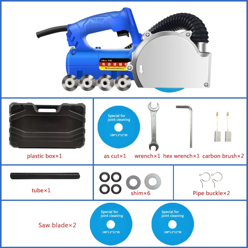 9000r/min Electric Seam Cleaning Machine Beauty Seam Construction Tool Dust-free Ceramic Floor Tile Gap Cleaning Slot Artifact