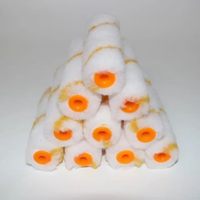 10Pcs 4 Inch Paint Roller Brush Dense Bristle Latex Paint Rollers For Wall Cabinet Door Fence Home Painting Decoration 3