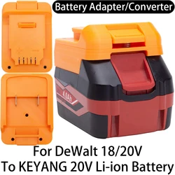 Adapter/Converter for DeWalt 18/20V MAX Li-ion Tools to Keyang 20V Li-ion Battery Adapter Power Tool Accessory