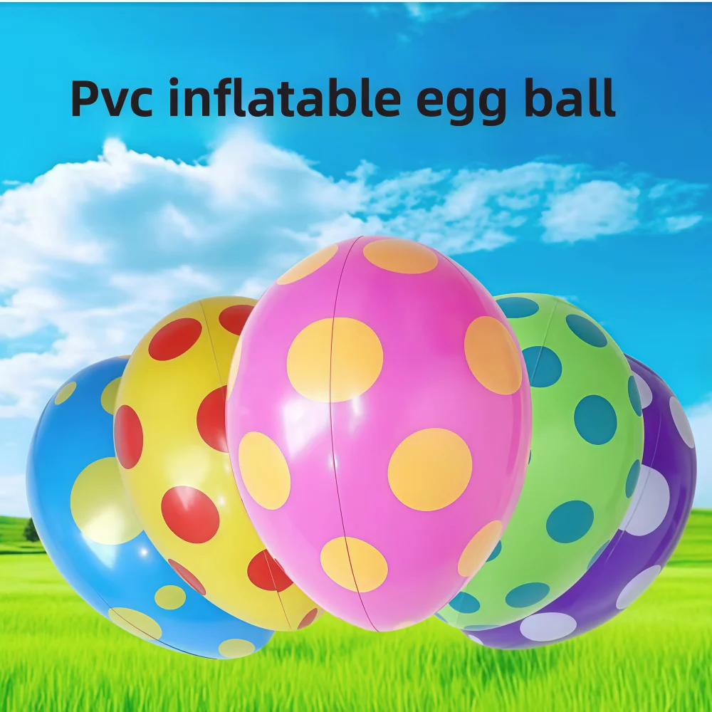 1/3/5 Stück PVC Aufblasbare Eier-Bälle für Ostern, Karneval, Geburtstag, Schule, Kindergarten, Outdoor-Dekoration, Ballon-Geschenk