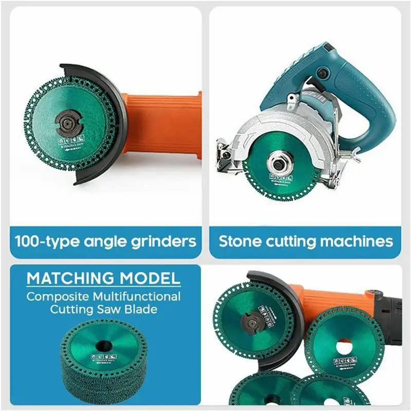 【STABLE QUALITY】Composite Multifunctional Cutting Saw Blade, 4 Inch Diameter Ultra-Thin Circular Saw Blades Glass Cutting Disc(3