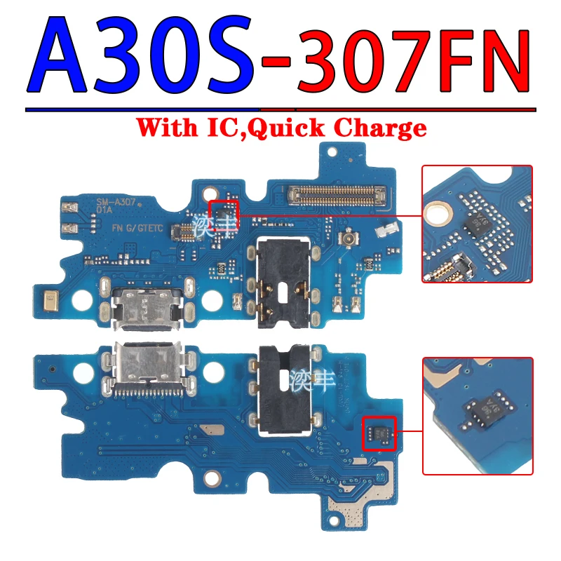 Usb Dock Charger Port for Samsung Galaxy 70 A10S A20S A30S A10E A20E A30 A40 A50 A60 A40S A50S A70S Charging Board Module