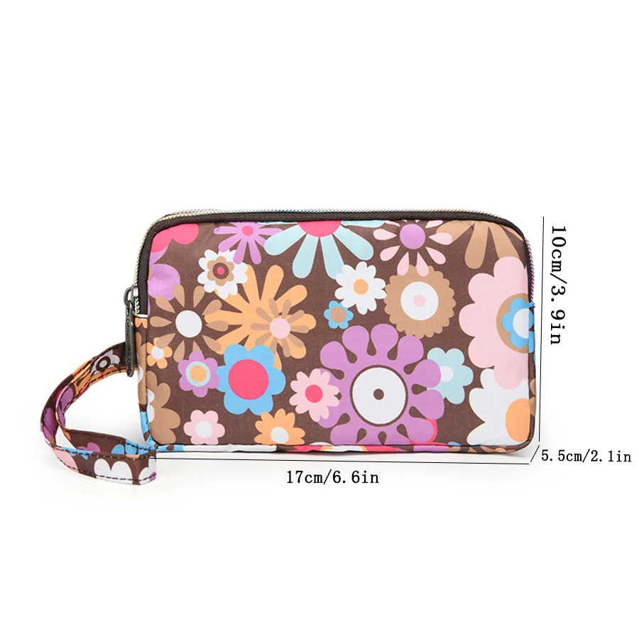 Fashionable long mini wallet with single-layer zipper, large capacity, exquisite and versatile