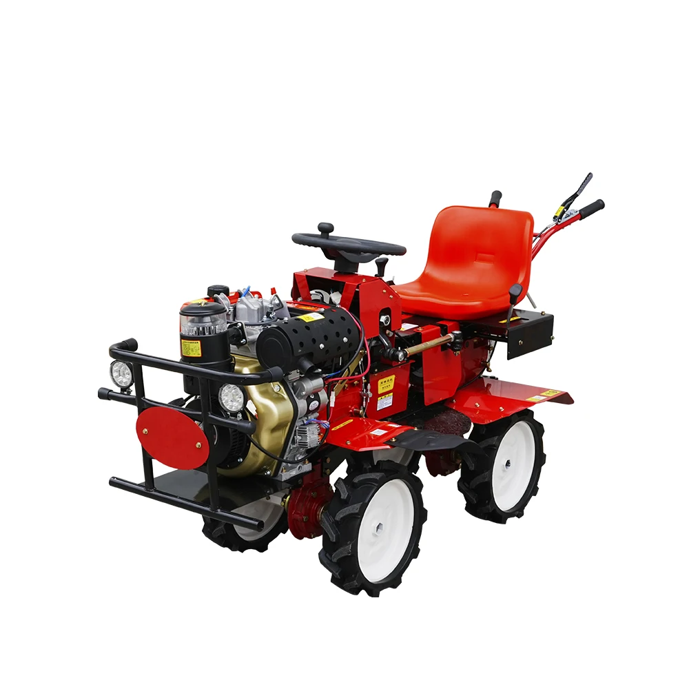 High Quality Agricultural Sitting Cultivator Cultivator Agricultural Power Mini Tractor