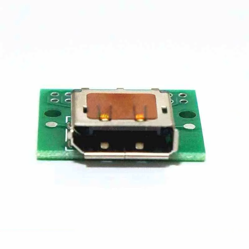 1PCS For Display Port Female Test Board 20P Interface Data Cable Big DP Tail Plug Test Stand HDMI USB With Board Adapter Connect