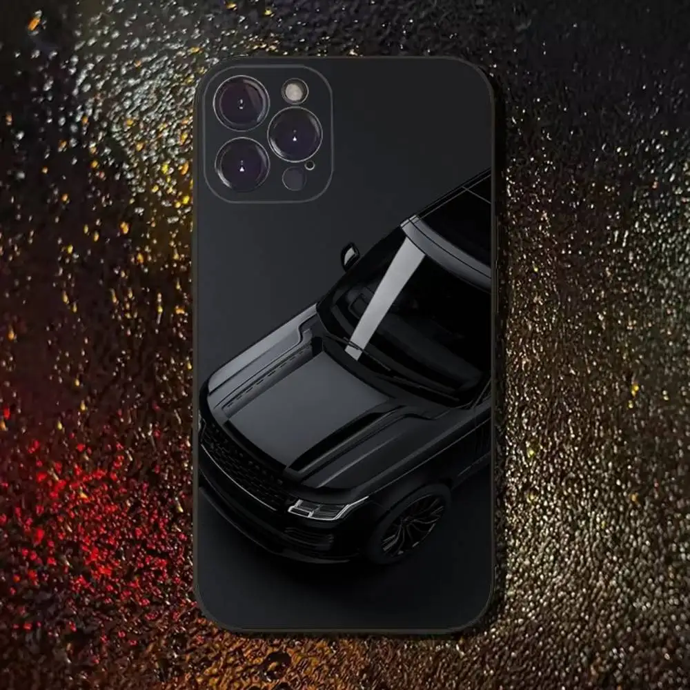 Etui na telefon w kształcie Range Rover Sport do iPhone 17, 16, 15, 14, 13, 12, 11 Plus, Pro Max, XS, X, XR, SE, Mini, 8, 7, miękki silikonowy czarny pokrowiec