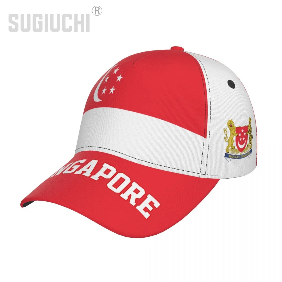 

Unisex Singapore Flag Singaporean Adult Baseball Cap Patriotic Hat for Baseball Soccer Fans Men Women