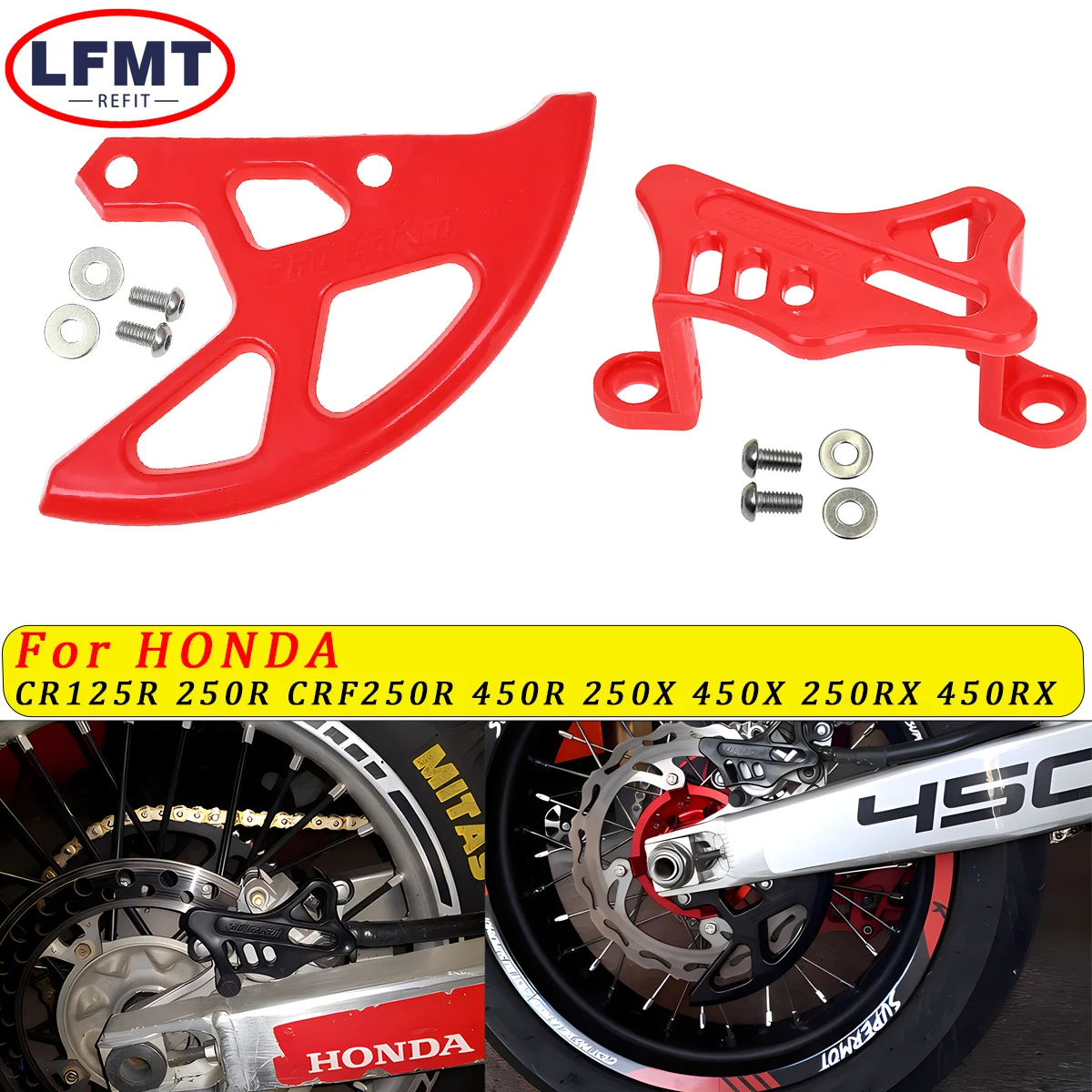 Motorcycle Rear Brake Disc Brake Caliper Protection Cover For HONDA CR125R CR250R CRF250X CRF450X CRF250R CRF450R CRF450RX 450L