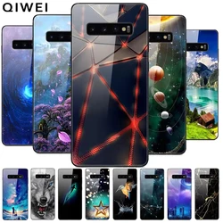 For Samsung S10 Plus Case Tempered Glass Hard Phone Back Cover coque For Samsung Galaxy S10E S 10 5G S10plus bumper cases capa