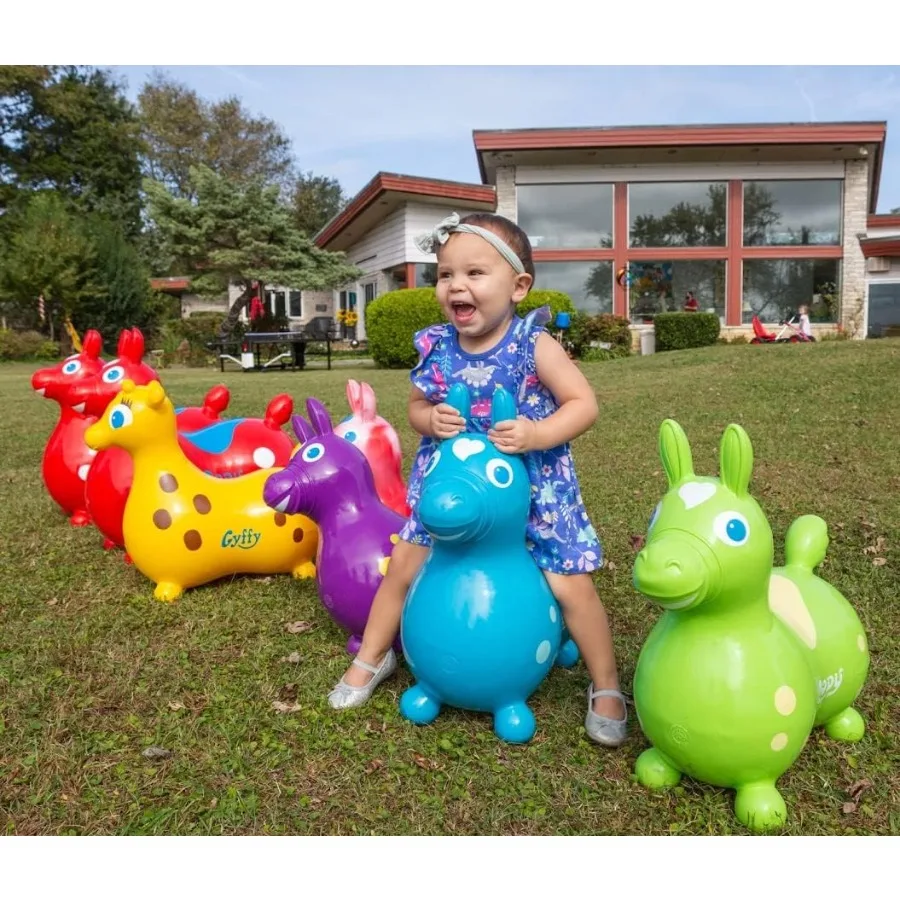 Gymnic Rody Bounce Horse Orange – Ideal para atividades físicas internas e no desenvolvimento de habilidades motoras em 3 a 8 anos, promove o equilíbrio C
