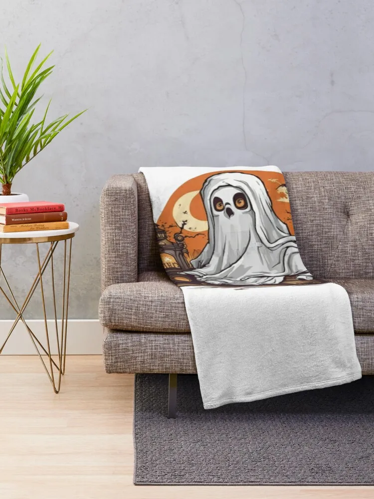 Ghostly Nightfall: A Halloween Haunting Expedition Throw Blanket Heavy Beach Luxury Brand Soft Beds Blankets