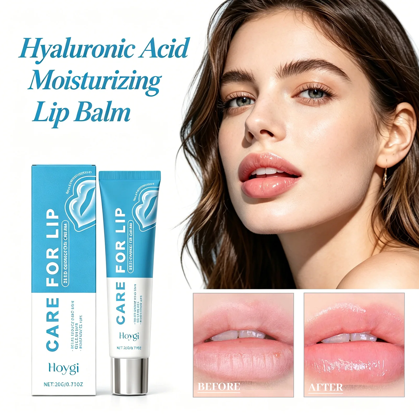 Hyaluronic Acid Moisturizing Lipstick Soft Hydrate Dry Chapped Lips Nourishing Lip Balm Diluting Lip Lines Daily Care Lip Balm