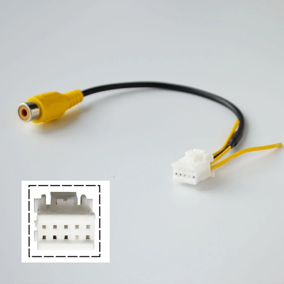 10-Pin RCA Video Cable or 4-pin/6-pin USB Cord  Android Radio Accessories Backup Camera Adapter Wiring Connector Navigation.