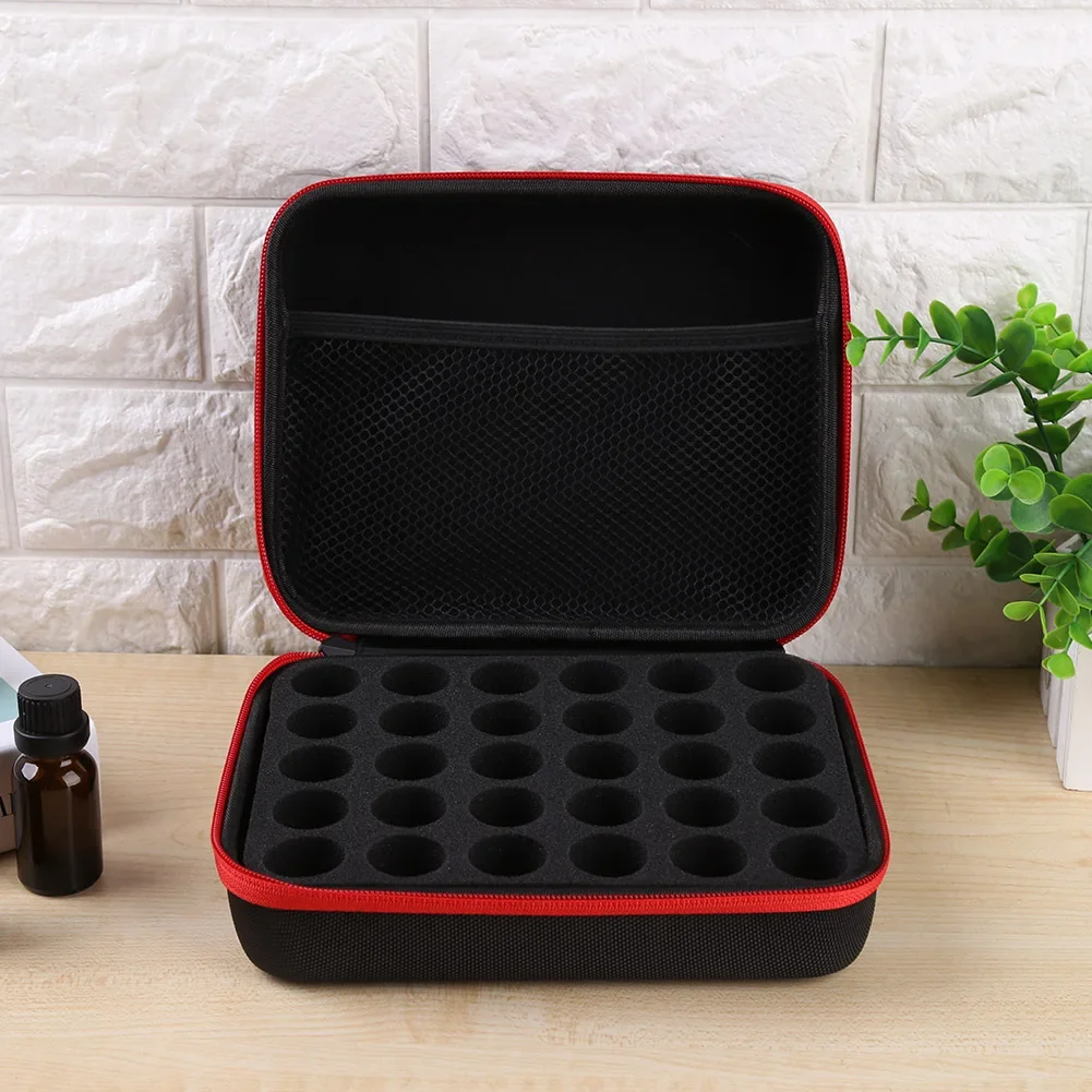 30 Slots Essential Oil Bags 10/15ML Shockproof Storage Case Portable Travel Carrying Boxs for Organization Holder