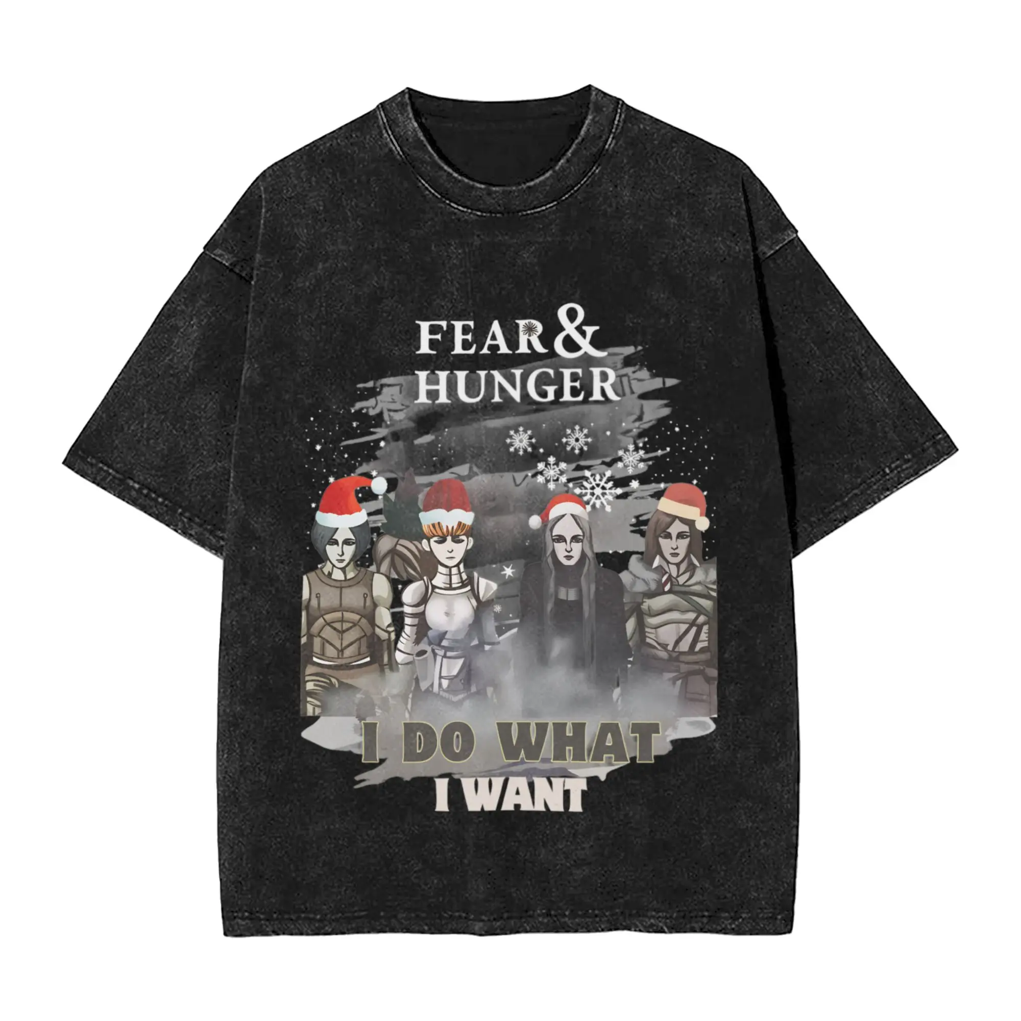 الخوف والجوع Termina تي شيرت للرجال القطن الخالص مضحك تي شيرت جولة الرقبة تيز قصيرة الأكمام قمم الصيف