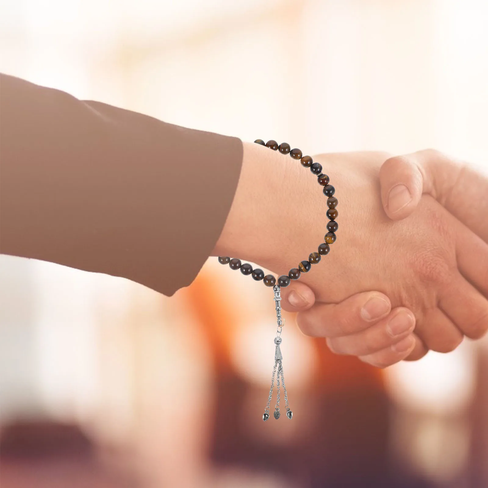 

Dragon Pattern Agate Beaded Bracelet For Men Women Prayer Rosary Wrist Jewelry Handmade Stone Bracelets Fashion Accessory