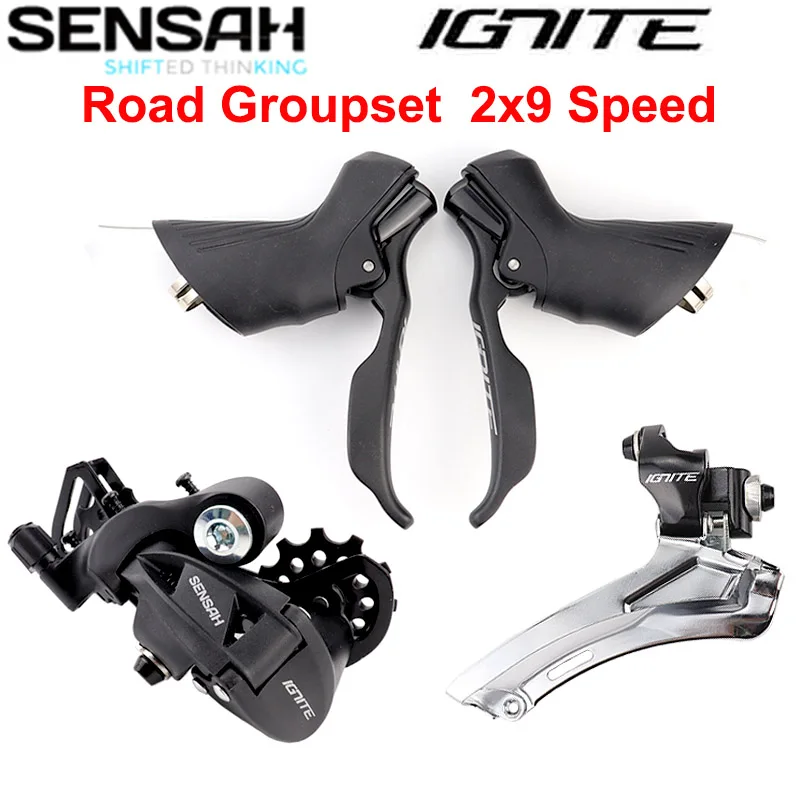 

SENSAH IGNITE Road Bike Shifter 2x9 Speed Rear Derailleur Front Derailleur Sensah Empire Pro Sensah Groupset