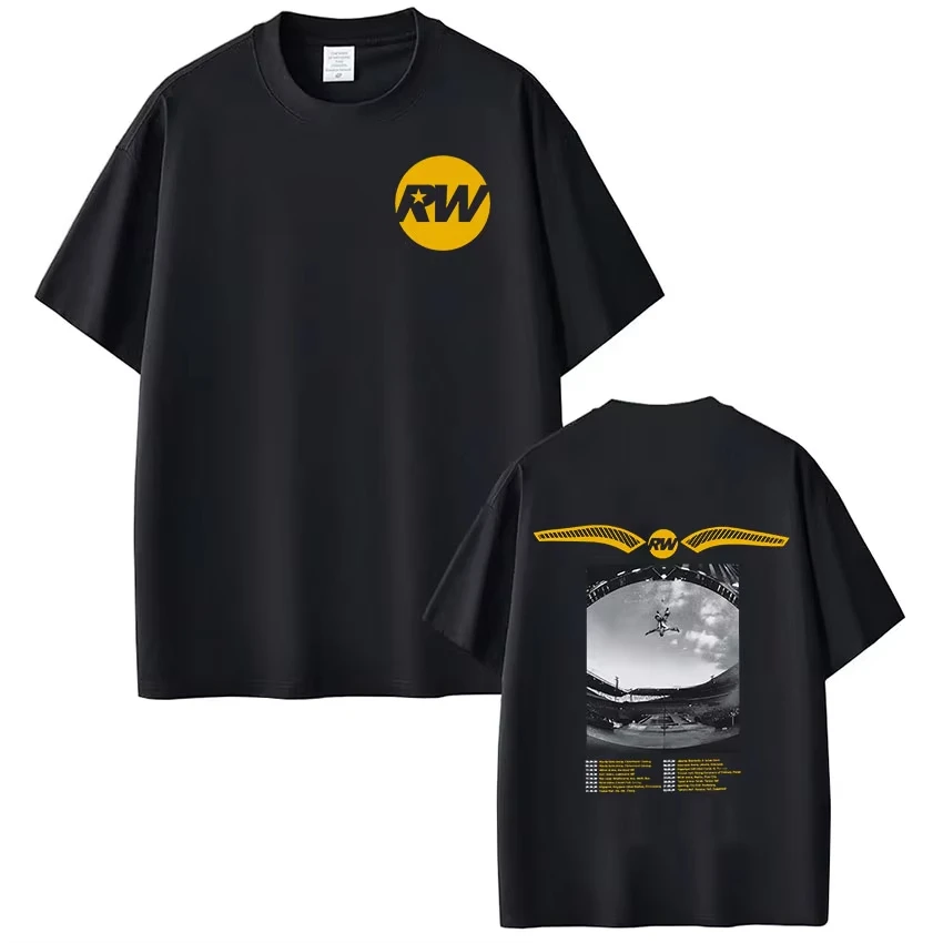 Robbie Williams Britprwp 2026 Tour Merch T Shirt Men Women Clothing Fashion Short Sleeve High Quality Cotton Casual T-shirt Tops