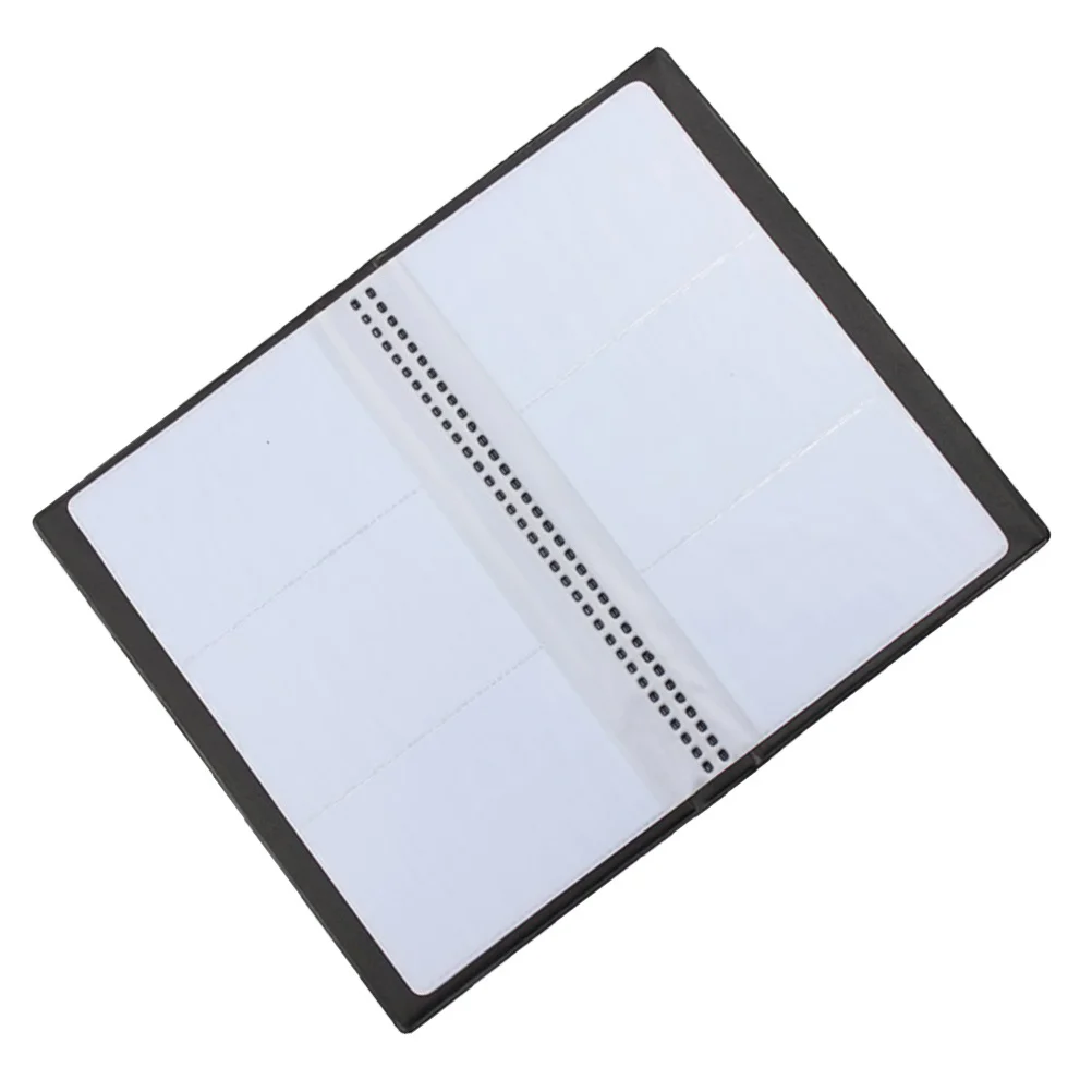 

120 Slots Business Card Case Black Organizer for Id Credit Name Cards Home Office Storage Book Business Book