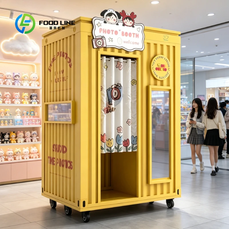 Portable Automatic Photo Vending Machine Style Kiosk with HD Camera & Custom Color Option for Wedding Party Mall and All Events