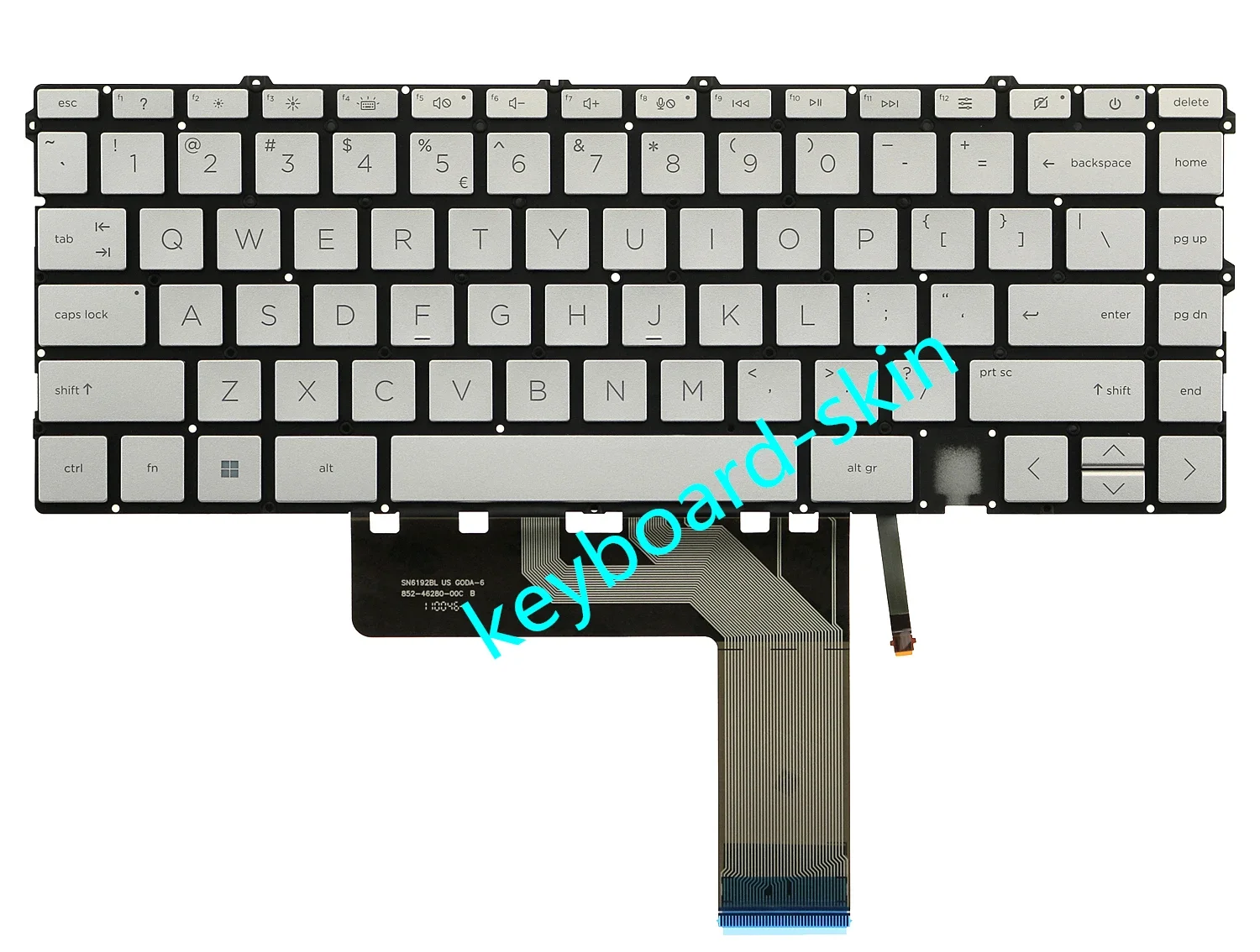 New US Silver Backlit keyboard No-Frame For HP envy 15-EP 15-EP***** 15T-EP***** TPN-Q237 15-EP1061NR 15-EP0035CL 15-EP1010NR