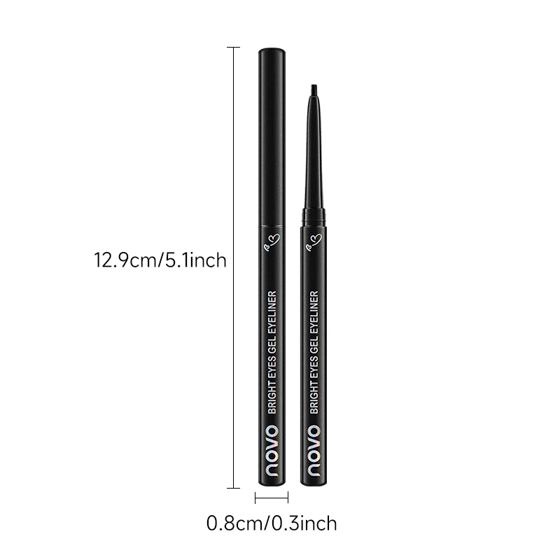 マットアイライナー、超ソフトジェルテクスチャー、滑らかなタッチ、超高演色、防水性と耐汗性、にじみにくい