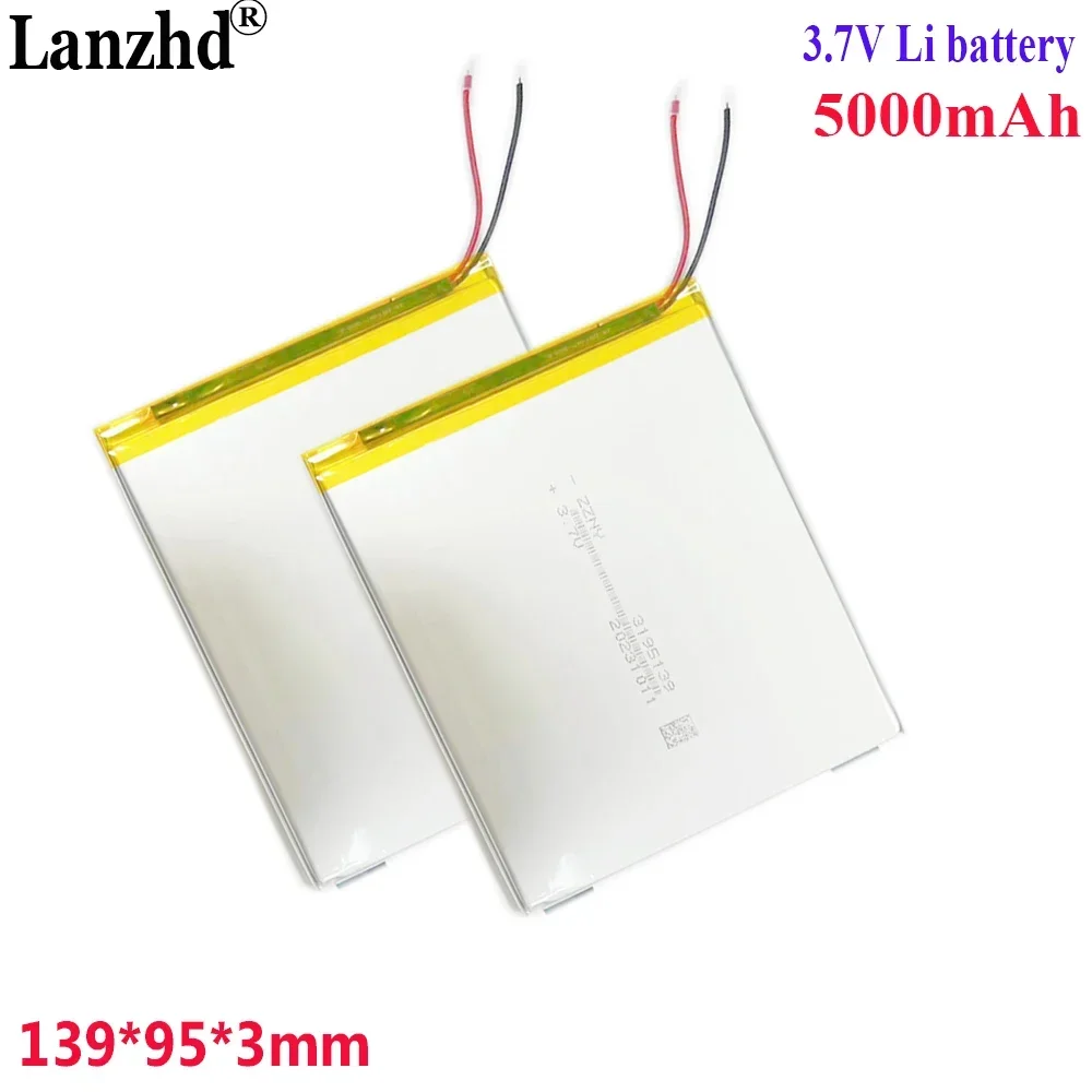 

3.7V Li Polymer Battery 5000mah For 10.1 inch tablet Learning machine tablet battery 3195139 139*95*3mm