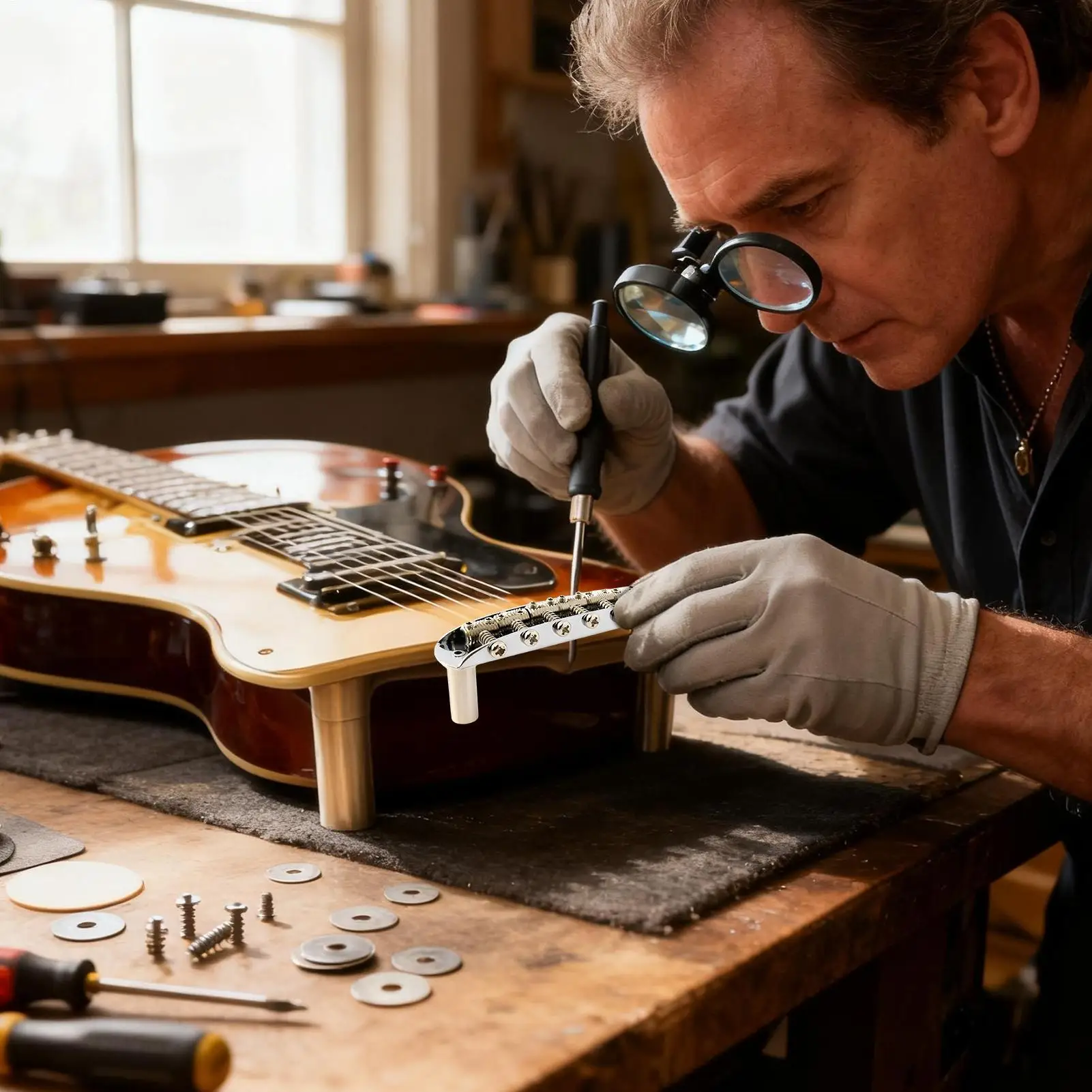 

Гитарный тремоло-бридж, замена седла для гитары, хвостовик для домашней мастерской, живой производитель, студия записи, практика ремонта