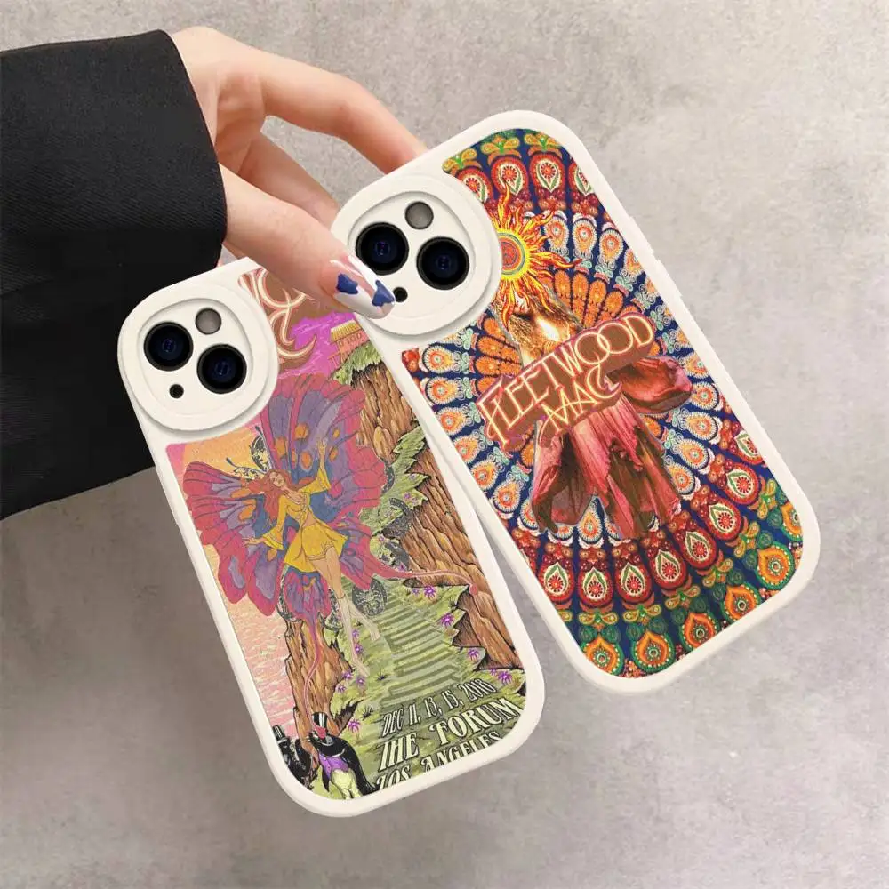 

Classic Rock Band F-Fleetwood M-Mac Phone Case Hard Leather For IPhone 14 13 16 Mini 15 14 11 12 Pro Max Plus Fundas
