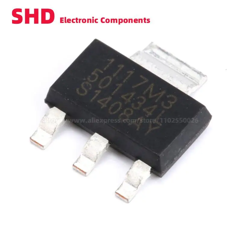 10pcs SPX1117M3-L-5-0 1117M3 SPX1117M3 TR LDO Chip For Voltage Regulator Regulator LDO 5V 0.8A SOT-223 Brand New Authentic