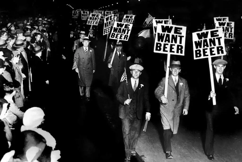 Black and White Poster Protest Signs Against Prohibition Retro Vintage Cool Wall Art Print Poster 18-aluminum