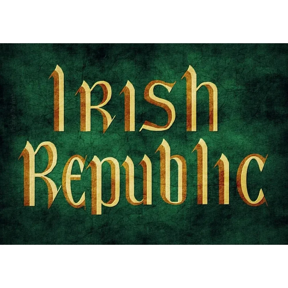 2X3FT Custom art history club Gift 3x5ft Polyester Flag With Irish Republic Banner