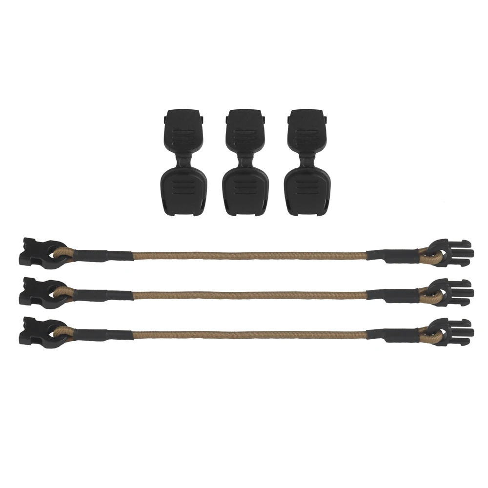 빠른 삽입 포트 탄력성 있는 다목적 스포츠 액세서리-고정 스트랩 전술 MOLLE 기어 정리용 탄력 코드