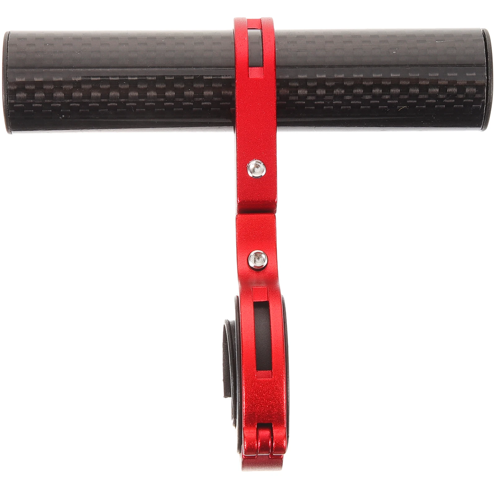 

Bicycle Light Bracket Red Single Carbon Tube Handlebar Extension Rack for Bike Accessories Sturdy Metal Durable Easy Assemble
