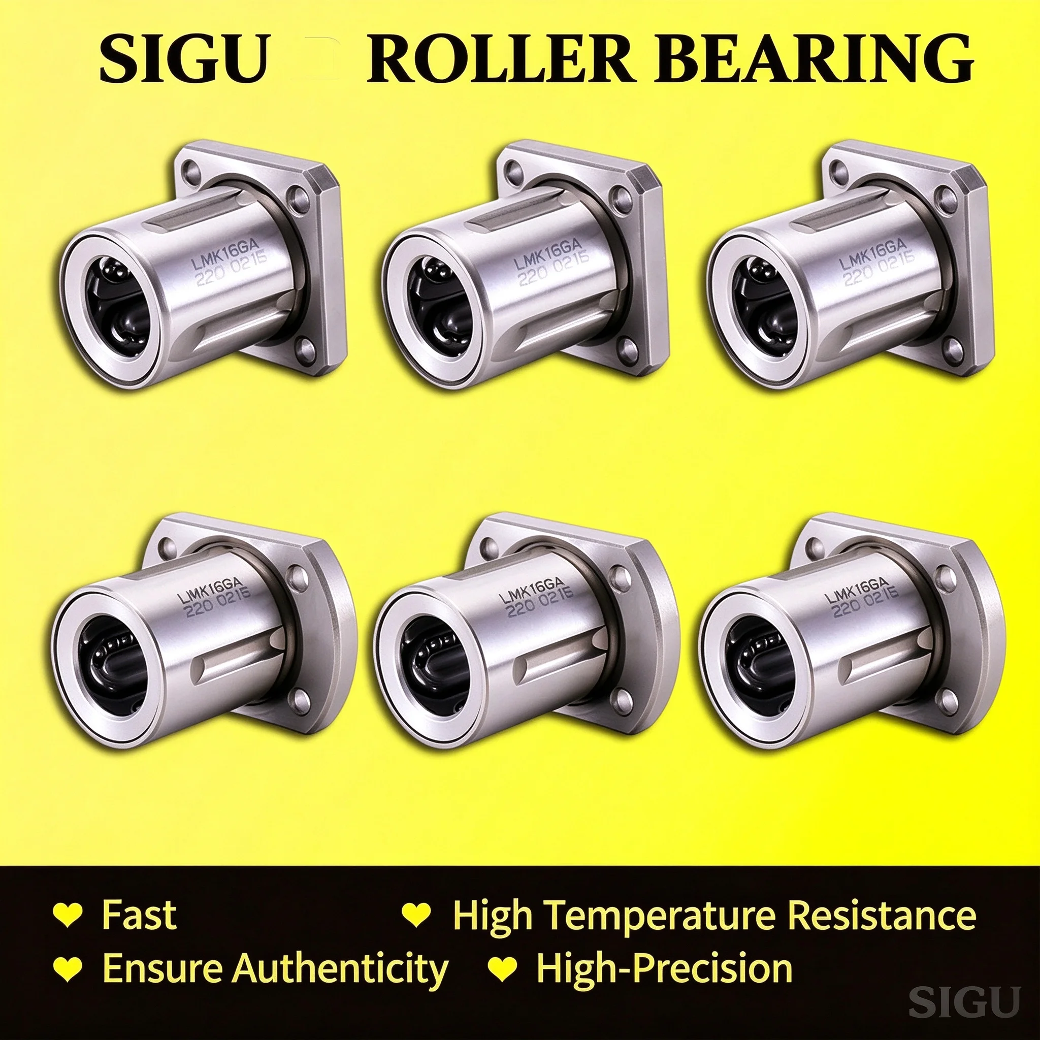 Precise tolerance Japan Imported Stainless Steel Linear Bearings SLMF 25 30 35 GA LGA SSLMF 25 30 35 GA LGA