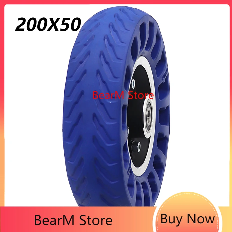 High Quality 200X50 Square Solid Wheels for 8 Inch Speedway Mini 4 Pro Tire Electric Scooter Ruima   PRO Replacement Parts