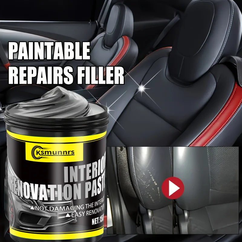 Car leather care cream - suitable for nourishing and refurbishing seats, steering wheels and door panels, with plastic parts image 3