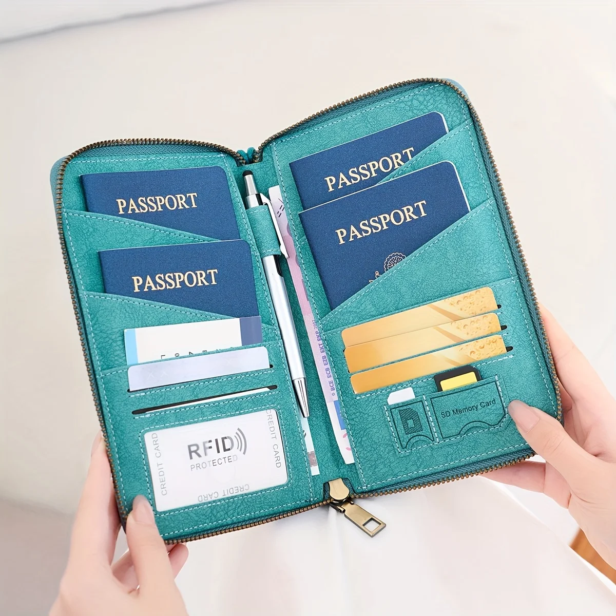 porta-passaporte-multifuncional-com-bloqueio-rfid-porta-cartoes-vertical-com-multiplos-compartimentos-carteira-para-moedas-e-organizador-de-cartoes-de-identidade