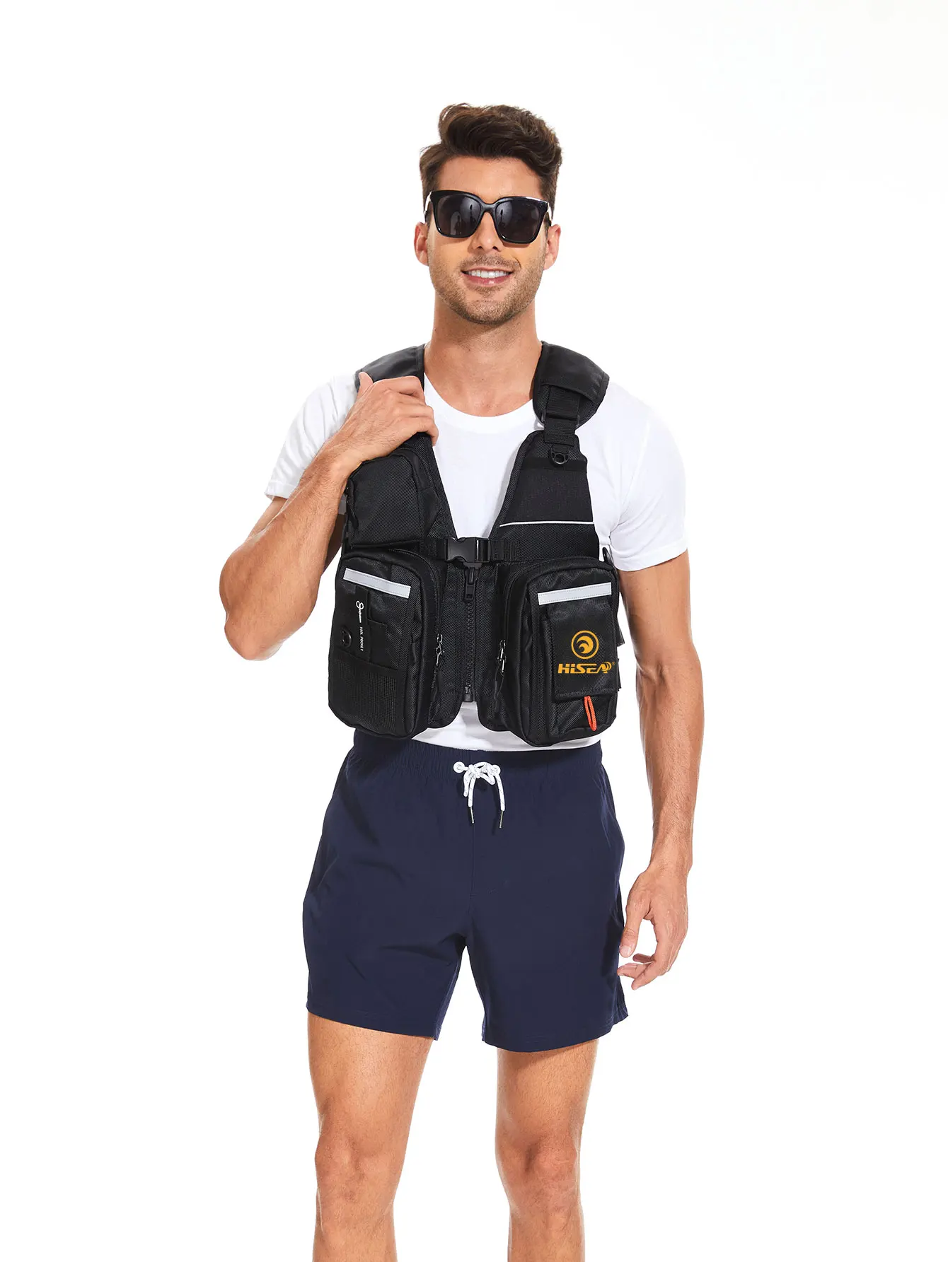 

HISEA Adult vest, men's and women's professional swimming, high buoyancy, motorboat, water rescue suit