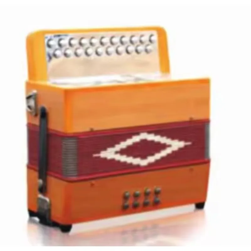 

Professional 21-Button 8 Bass Diatonic and Chromatic Keyboard Accordion Music Instrument