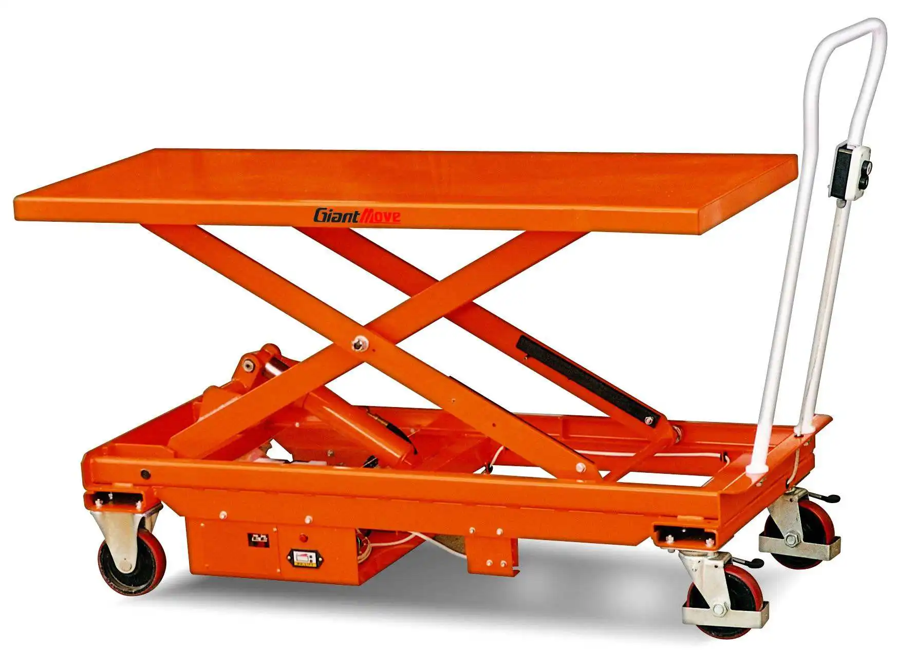Factory Price 1 Ton Loading Capacity Double Scissor Platform Lifting Trolley Scissor Lift Table