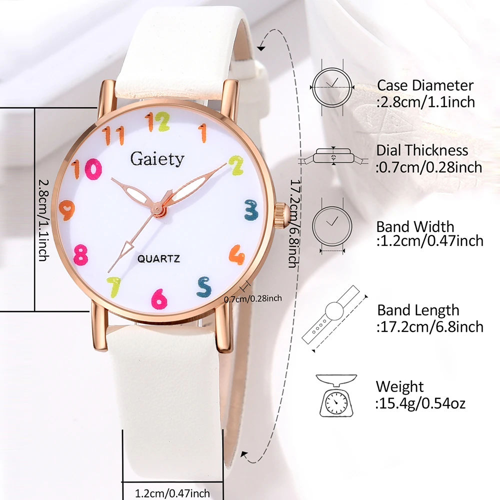 1Pcs Gaitey Minimalist Style Roman Numeral  Dial Watch Luxury Couple Casual Quartz Watch Is The Perfect Gift For Her（No Box）