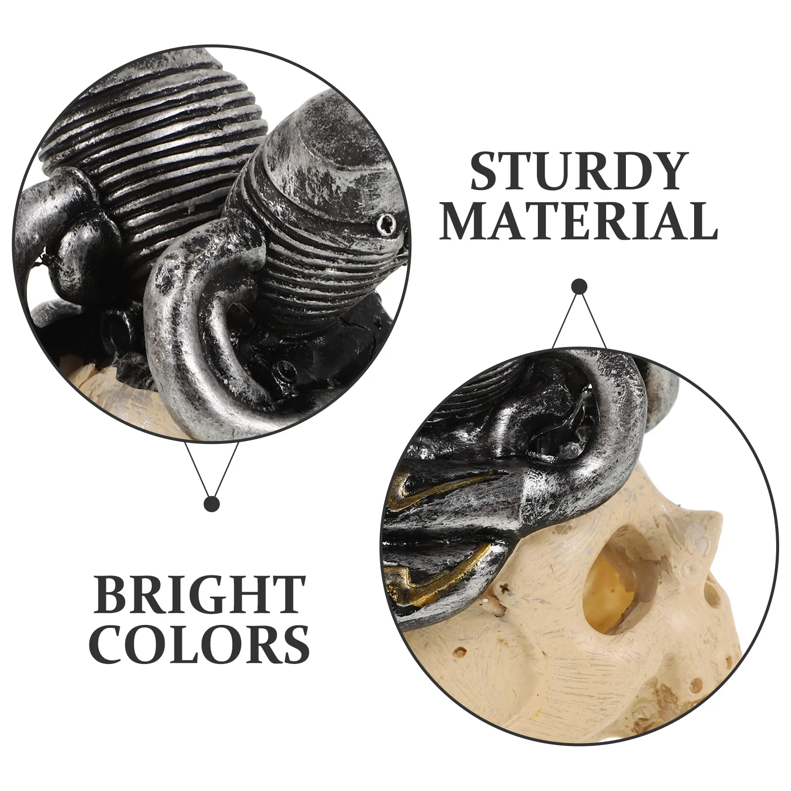 

Resin Skull Aquarium Ornament Small Fish Shrimp Hiding Cave For Reptile Tank Decor Fish Tank Decoration Underwater