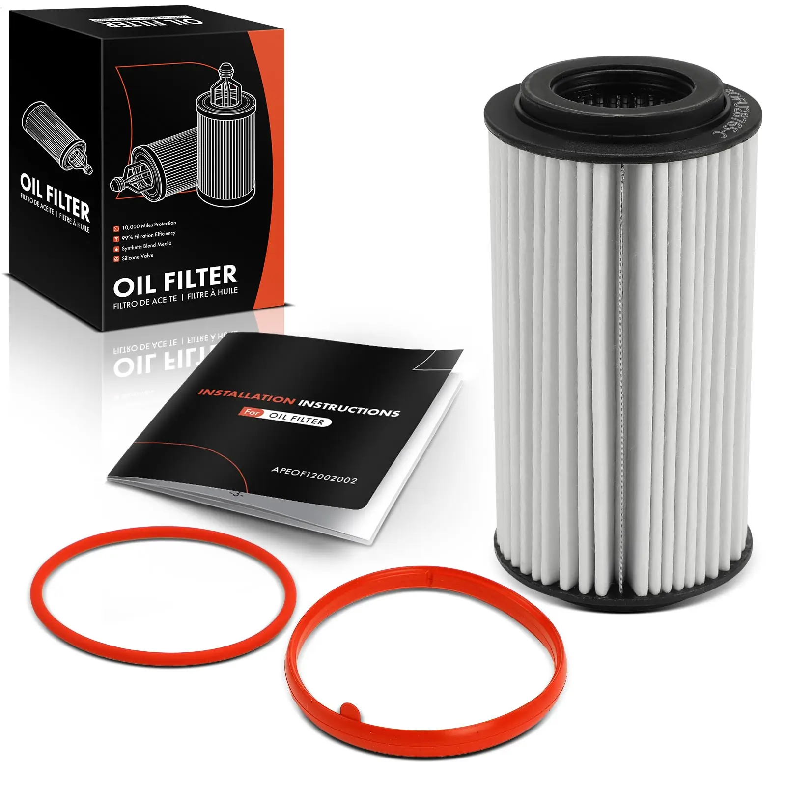 Frankberg 1x oliefilter filterinzetstuk voor VW Golf V Jetta III 1K Audi A3 8P A4 TT Q3 Seat Leon 06D115562 XG9911 06D115466