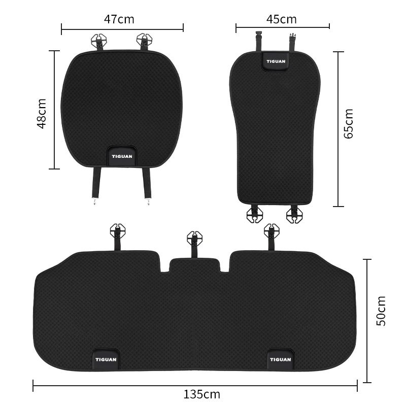 Coprisedile in seta ghiaccio per auto cuscino anteriore posteriore cuscino protettivo per VW Tiguan Golf mk5 Passat Scirocco Polo Jetta GTE GTI CC