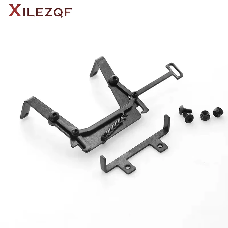 XILEZQF Stainless Steel Cab Lock Catch Assembly for Tamiya 1/14 Scania Benz MAN Volvo RC Trailer Truck