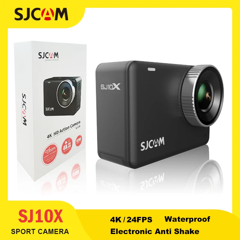 SJCAM SJ10X Waterproof Action Camera Anti-Shake 4K Touch Screen Underwater Mode Multifunctional Outdoor Sport Video Cam