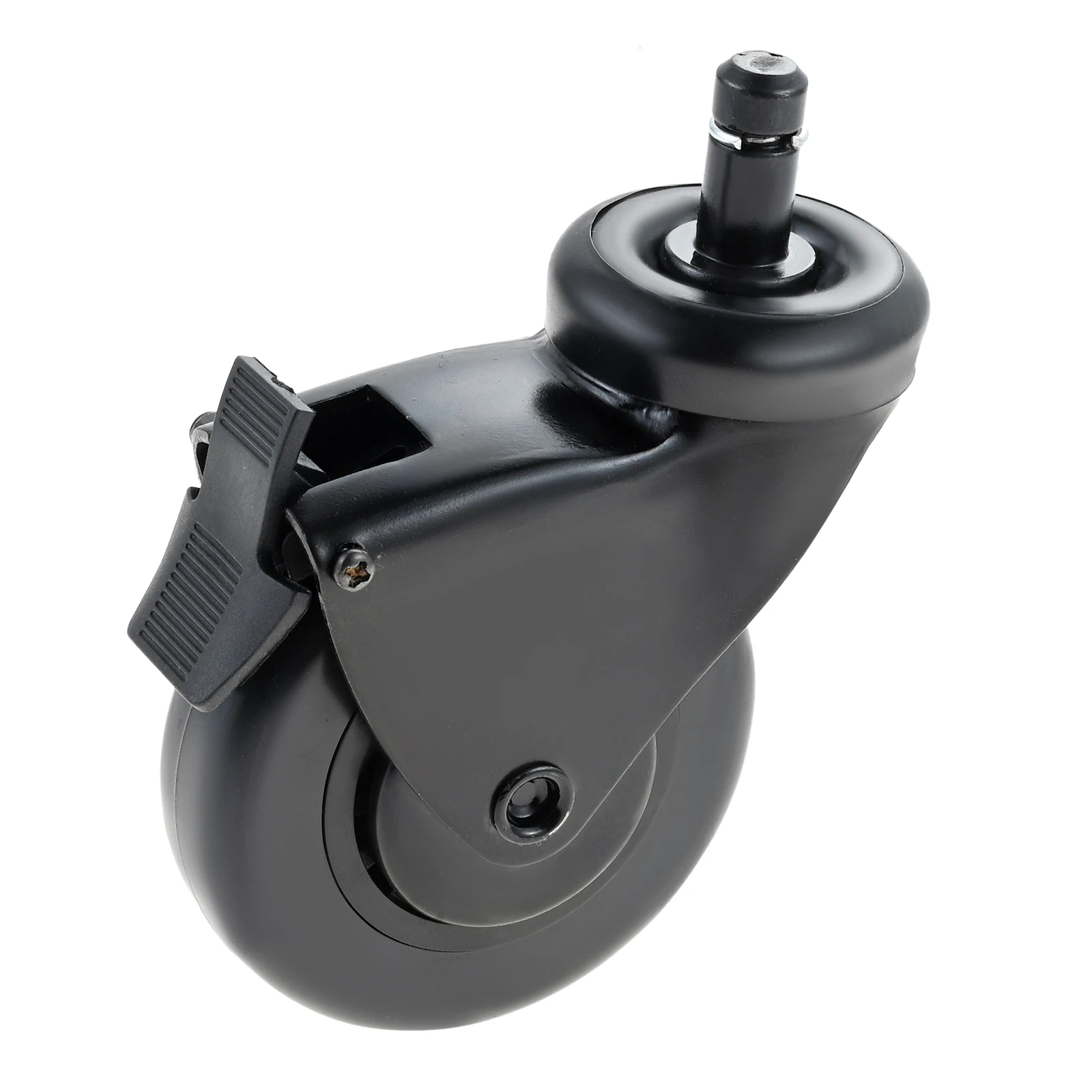 3 Inch Rubber Heavy Duty Caster Wheel with Brake HDW302 fit for Traeger Pellet Grills Timberline 850/1300 Texas Elite 34 Pro 780