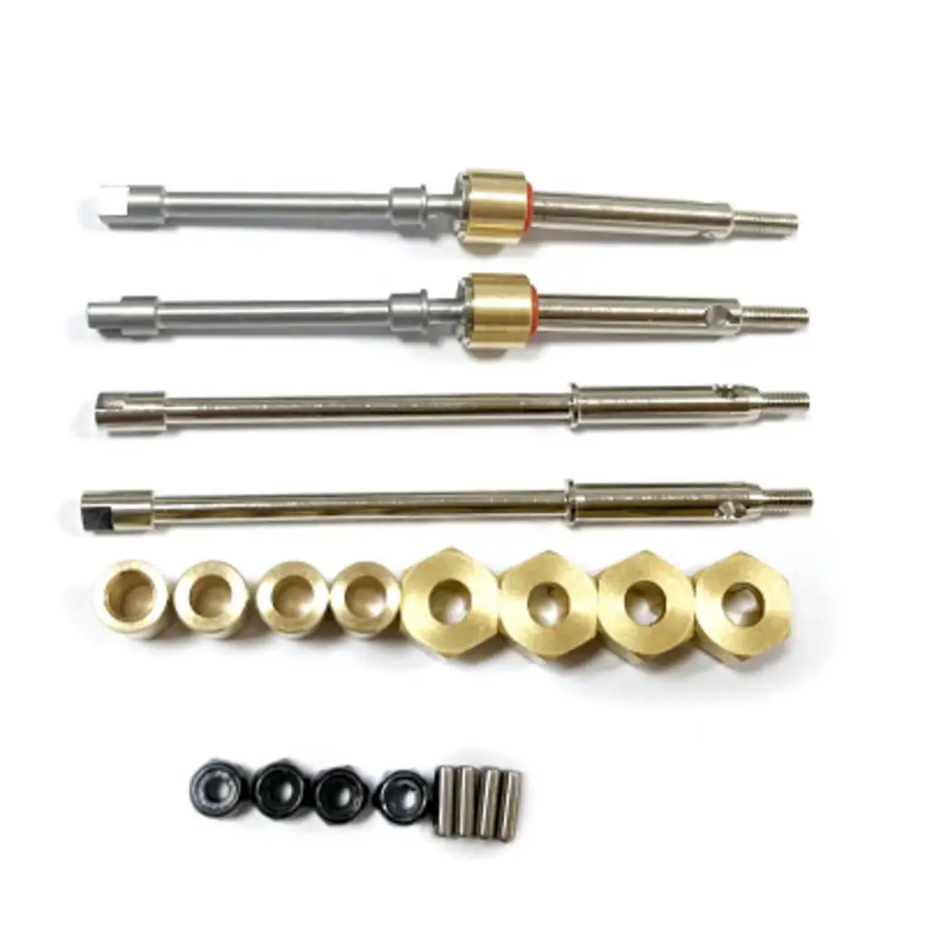 

4pieces 1 24 Front And Rear Axle CVD Shaft Steel Stable Performance Rc Front And Rear Axle CVD Shaft For Axial Scx24